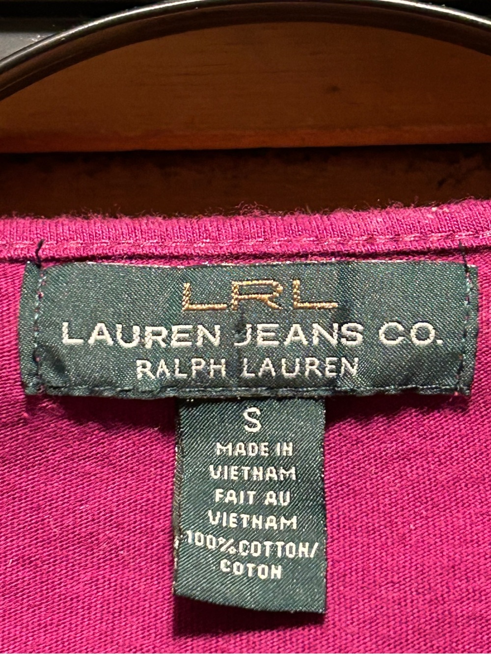 Lauren Ralph Lauren Raspberry Ruffle-Front Long Sleeve Tunic Blouse - Picture 4 of 12